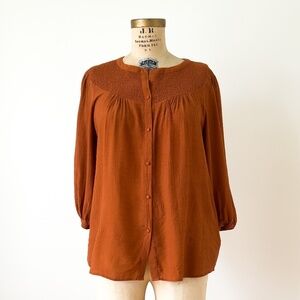 Nanette Lepore Boho Chic Peasant Top - Large